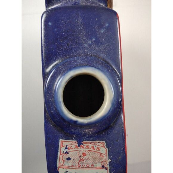 Vintage 1973 Ezra Brooks VFW Hand Decorated 24kt Gold Decanter - Picture 9 of 16